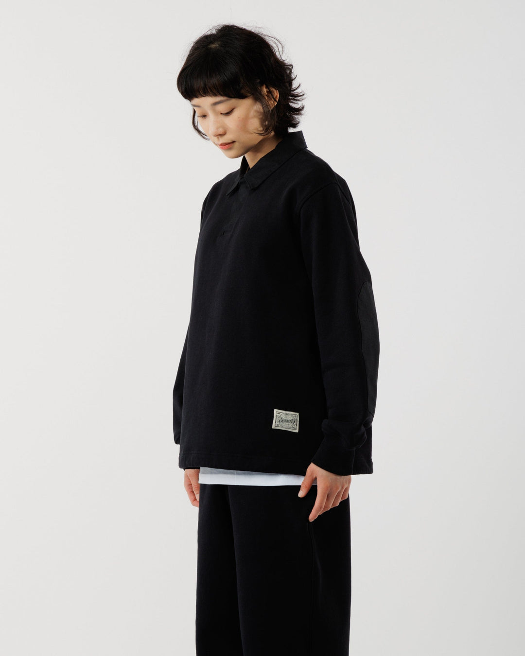 Ellis Rugby Sweatshirt - Black