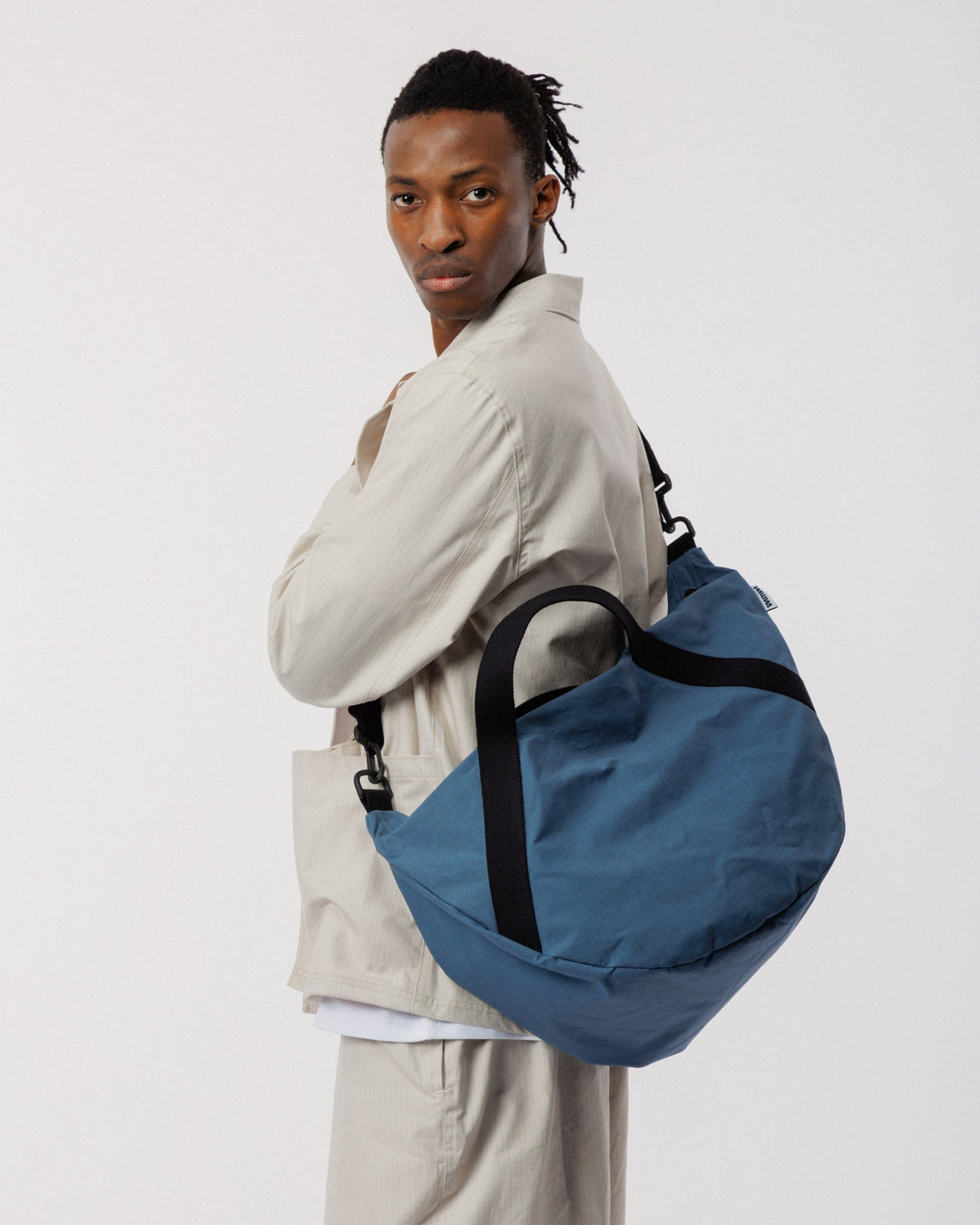 Water Resistant Duffle Bag - Slate Blue
