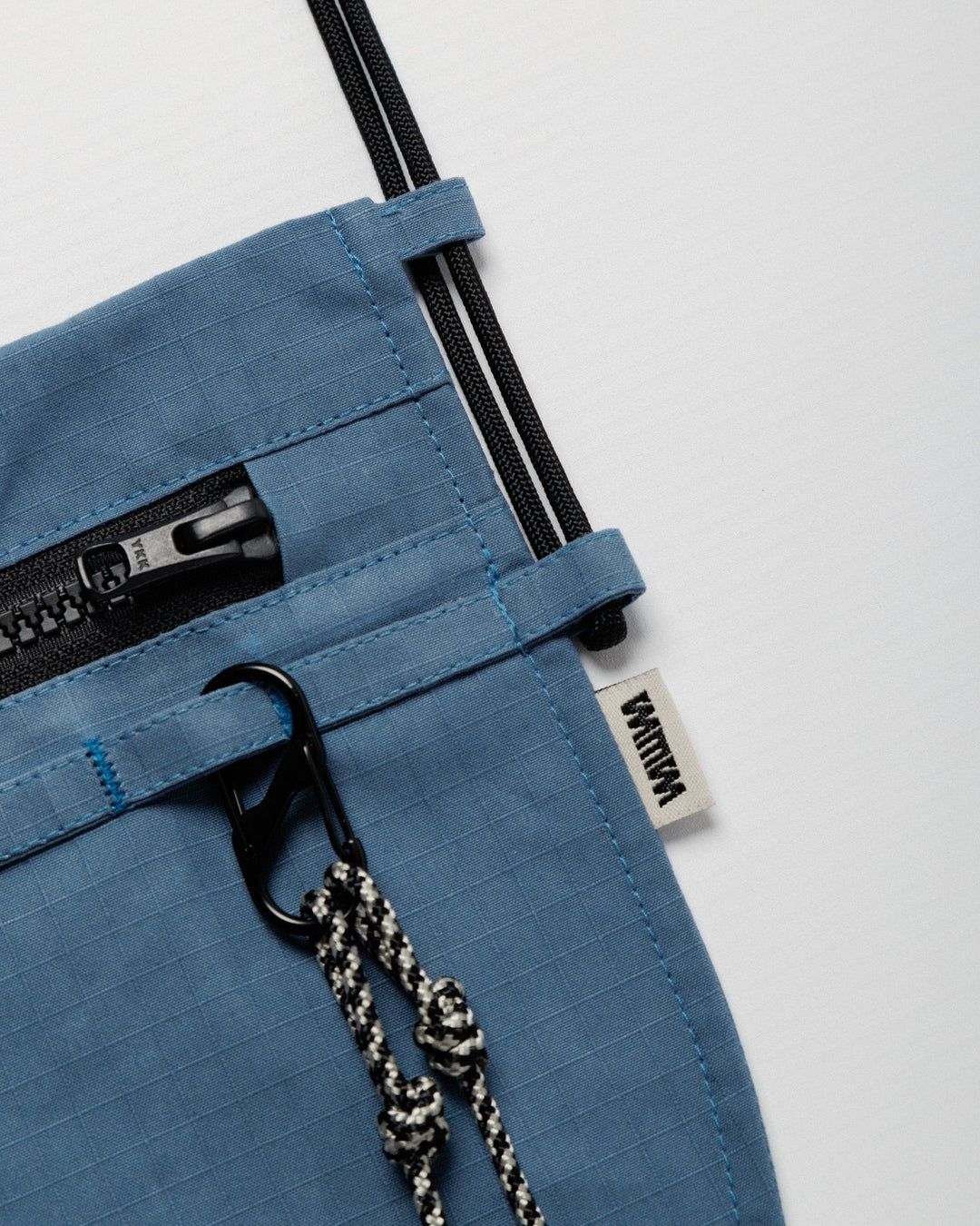 Bar Tack Sacoche - Slate Blue