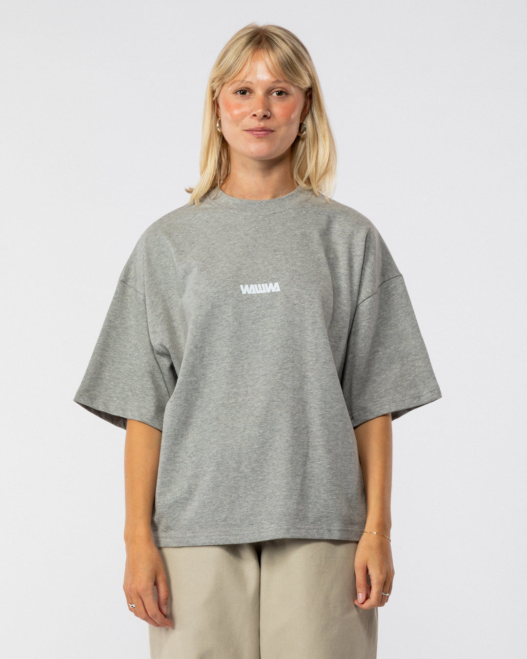 Box Logo T-Shirt - Grey Marl