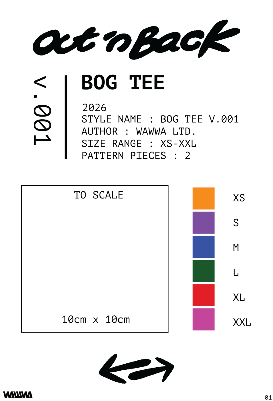 Outnback Bog Tee Sewing Pattern