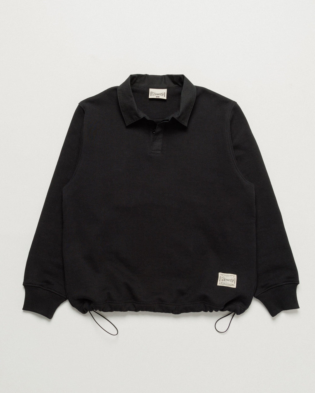 Ellis Rugby Sweatshirt - Black