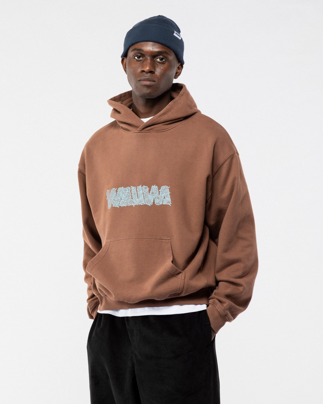 Overgrown Logo Hoody - Brown