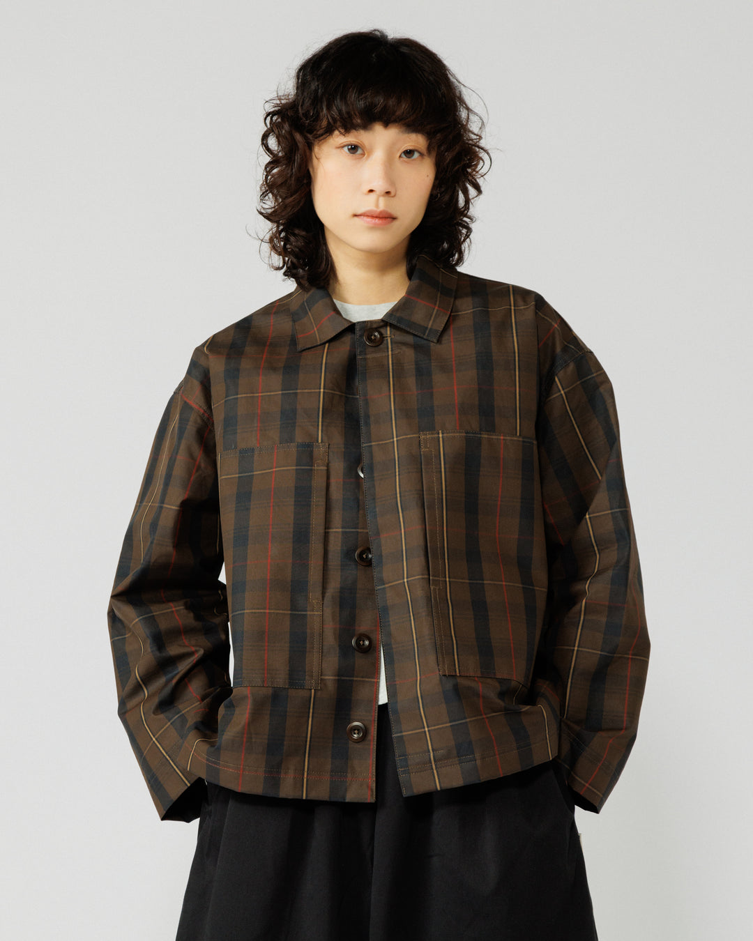 Nell Overshirt - Brown Check