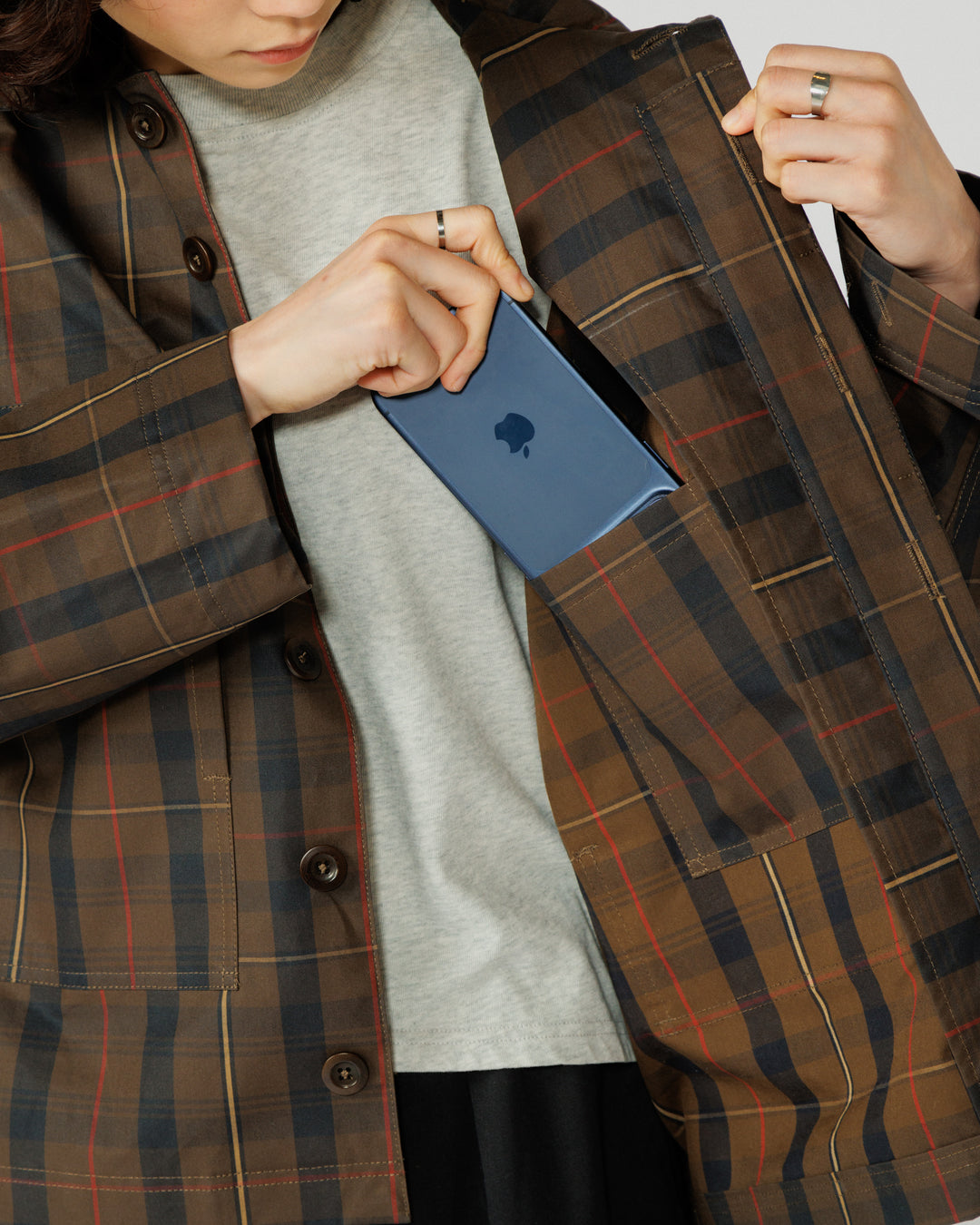 Nell Overshirt - Brown Check