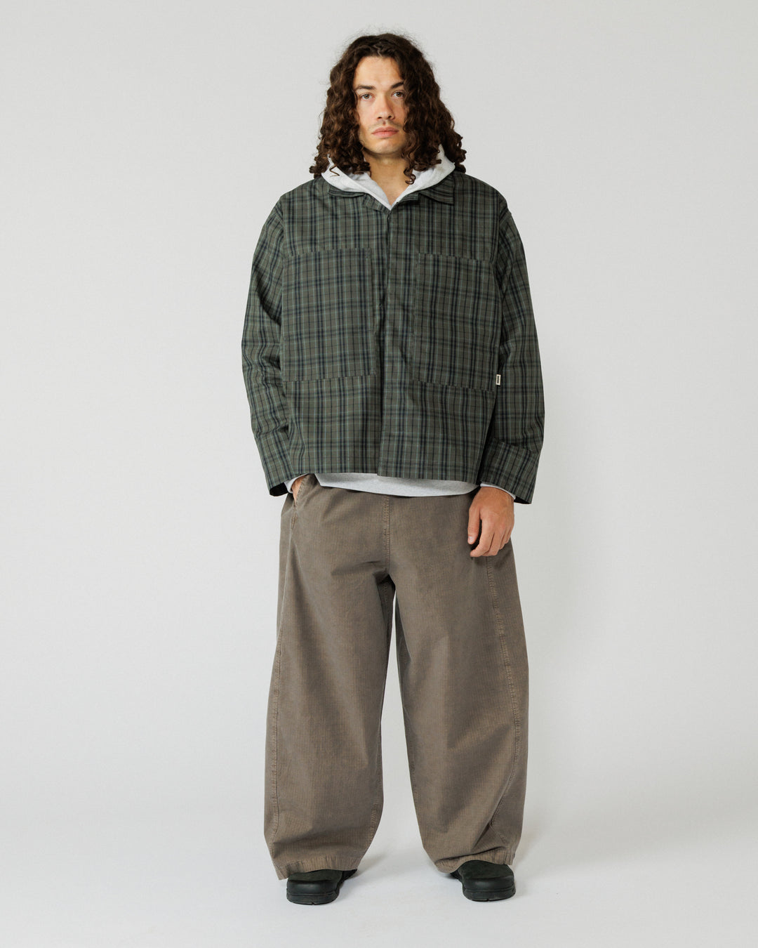 Nell Overshirt - Charcoal Check