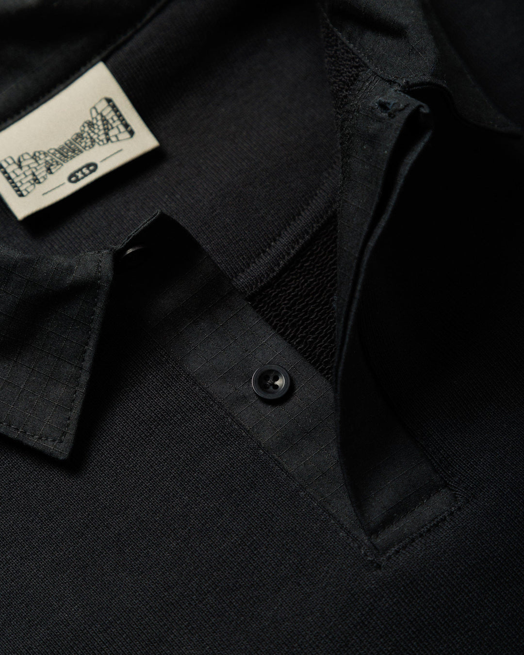 Ellis Rugby Sweatshirt - Black