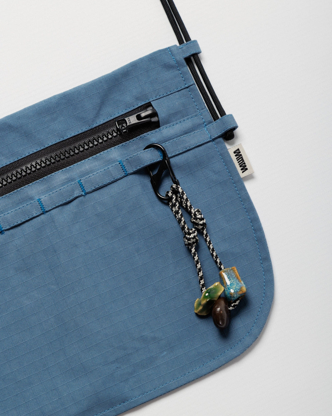 Bar Tack Sacoche - Slate Blue