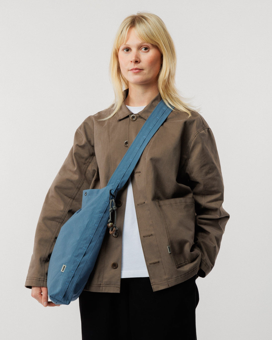 Water Resistant Bar Tack Tote - Slate