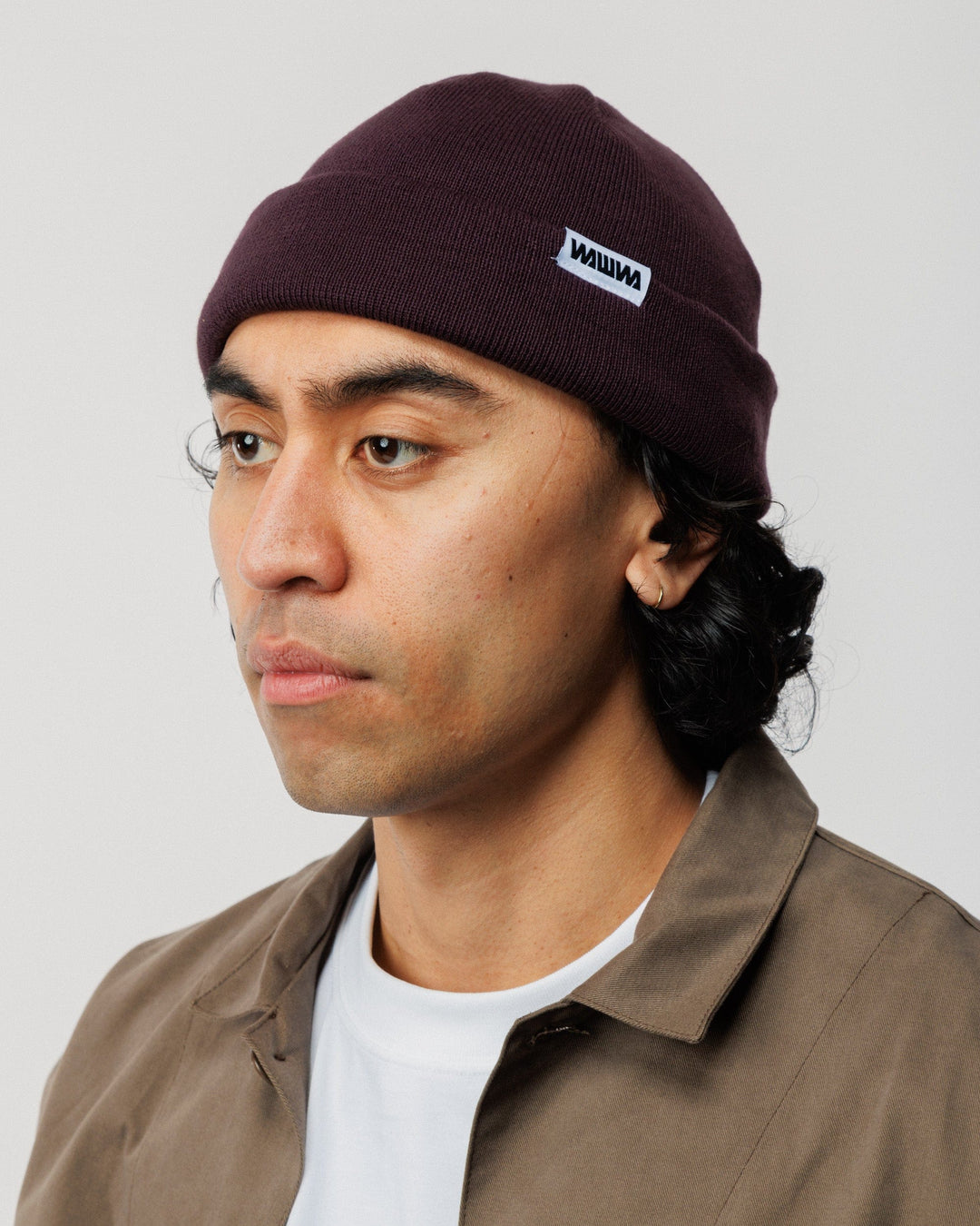 Mill Cotton Beanie - Aubergine