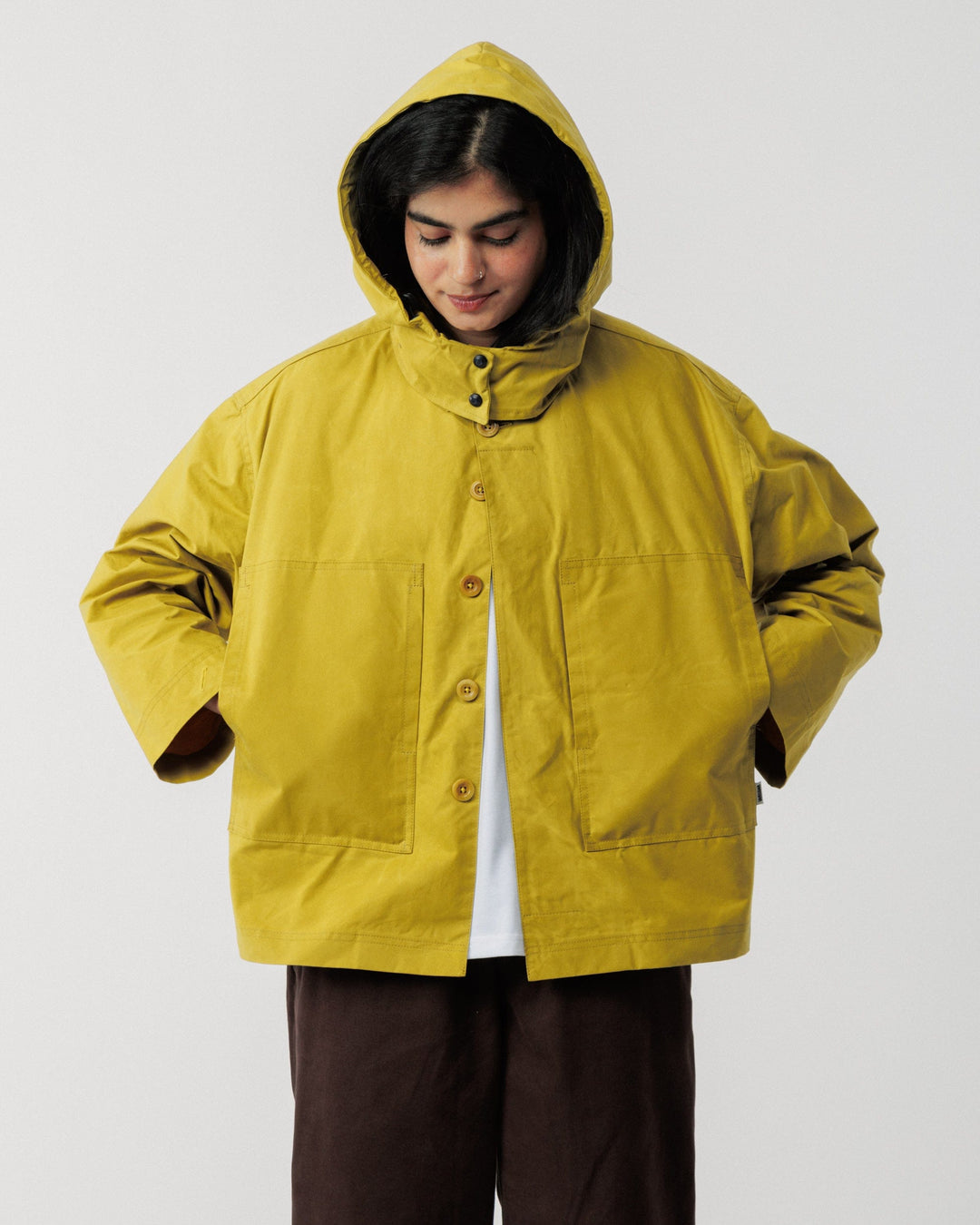 Nell Overshirt & Hood Set - Chartreuse