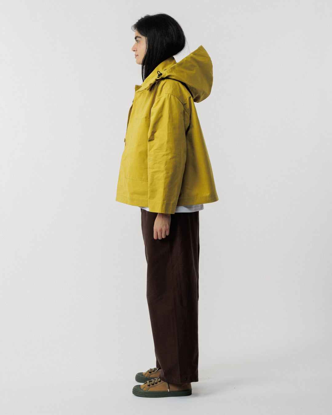 Nell Overshirt & Hood Set - Chartreuse