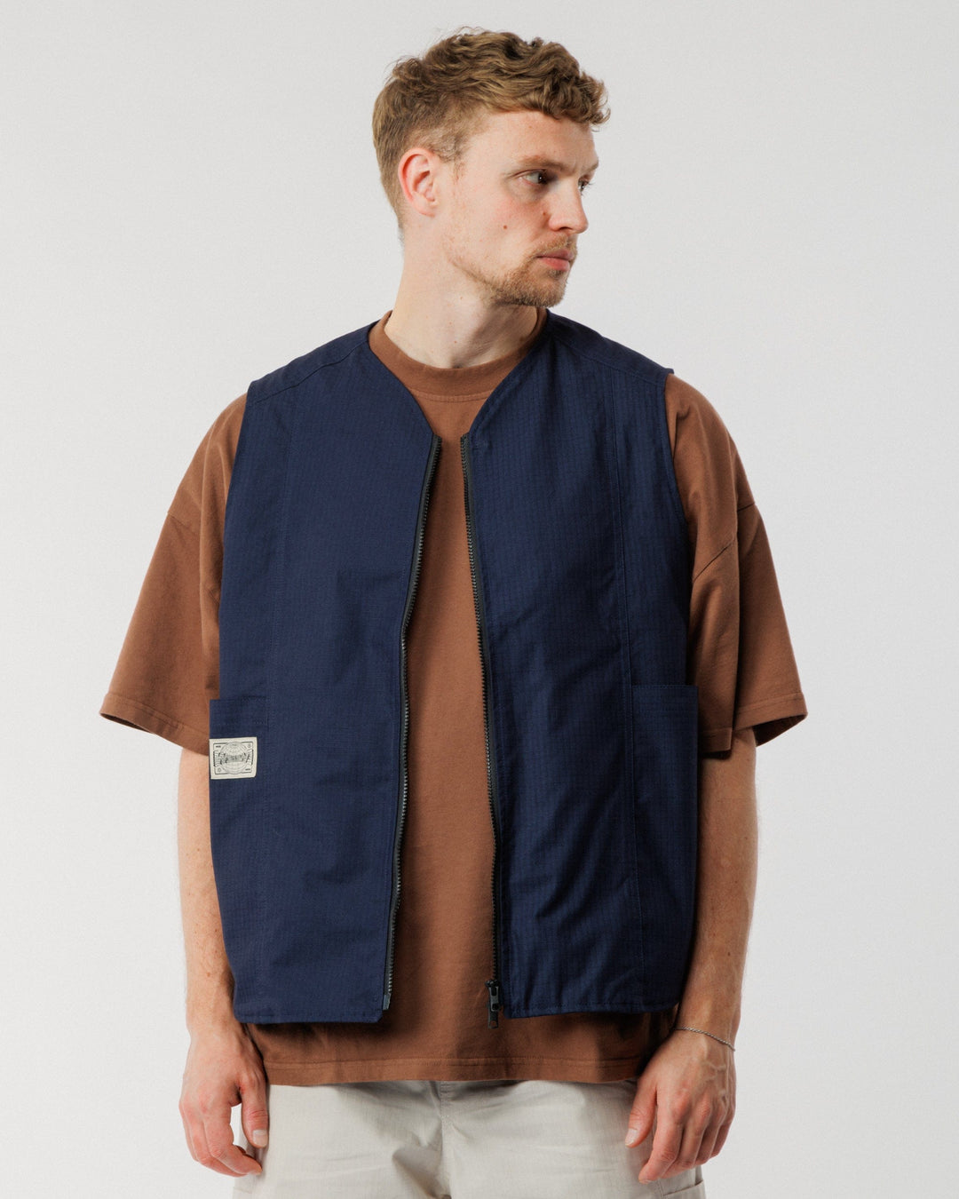 Ripstop Studio Vest - Navy