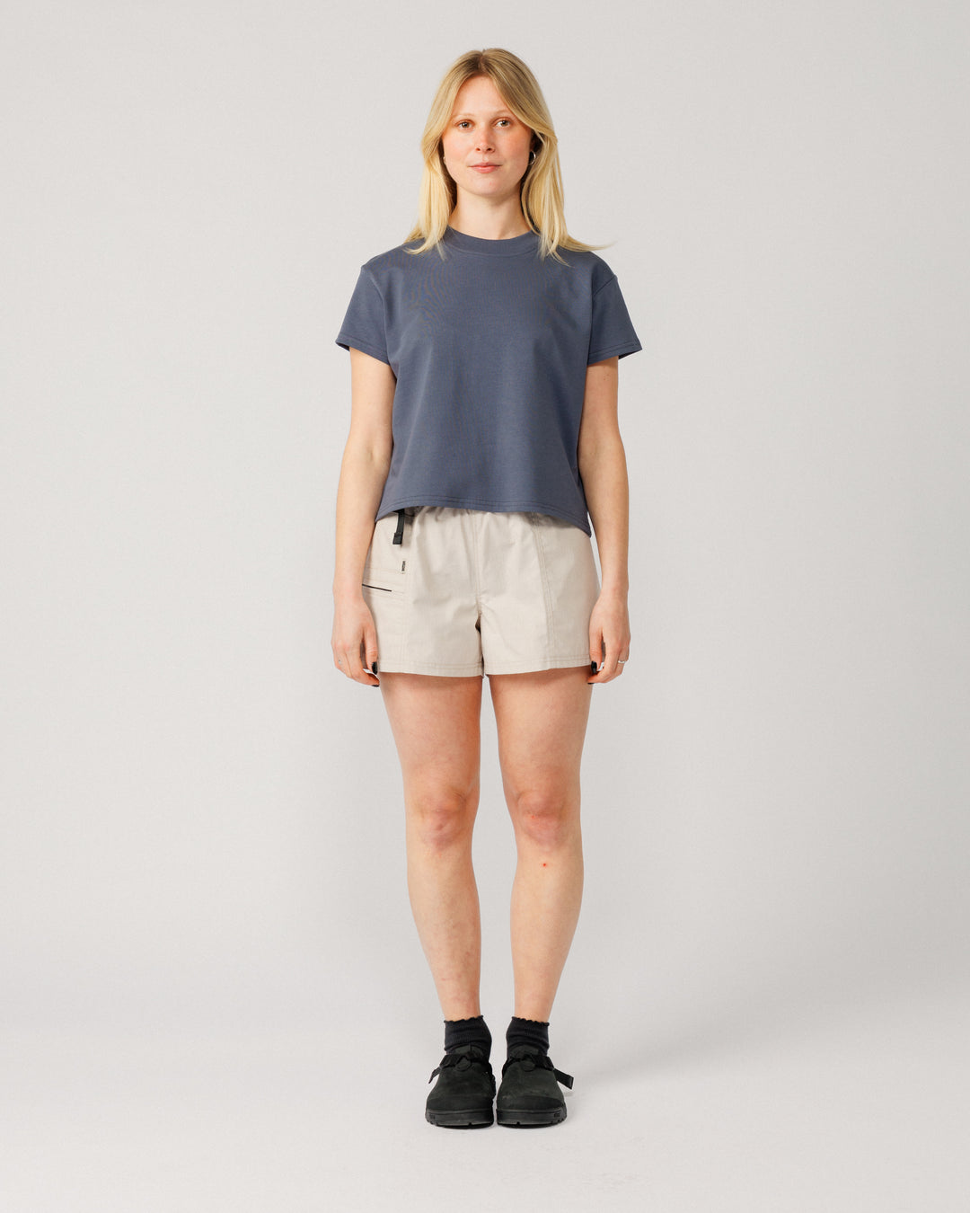 Ripstop Cropped Hiking Shorts - Stone