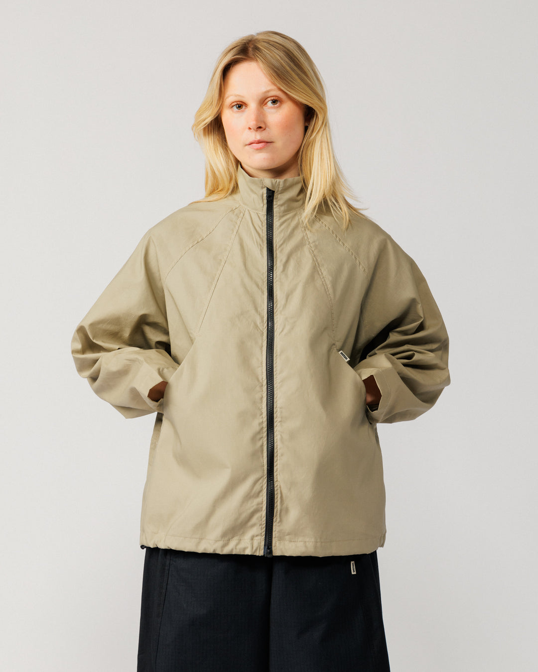 Phil Track Jacket - Stone
