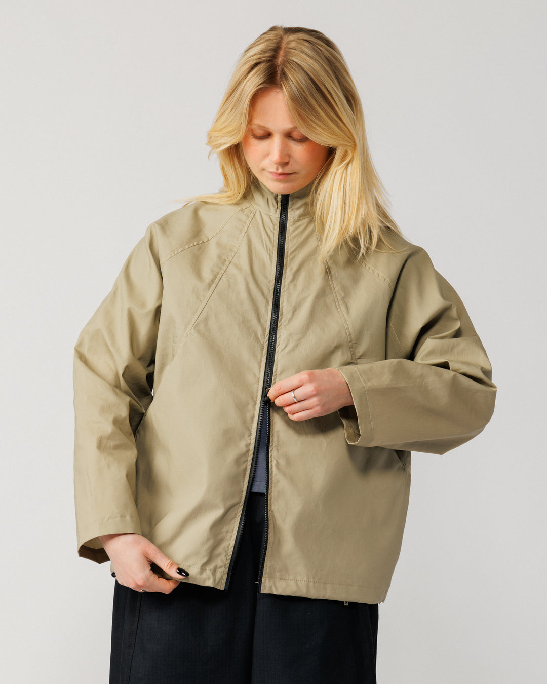 Phil Track Jacket - Stone