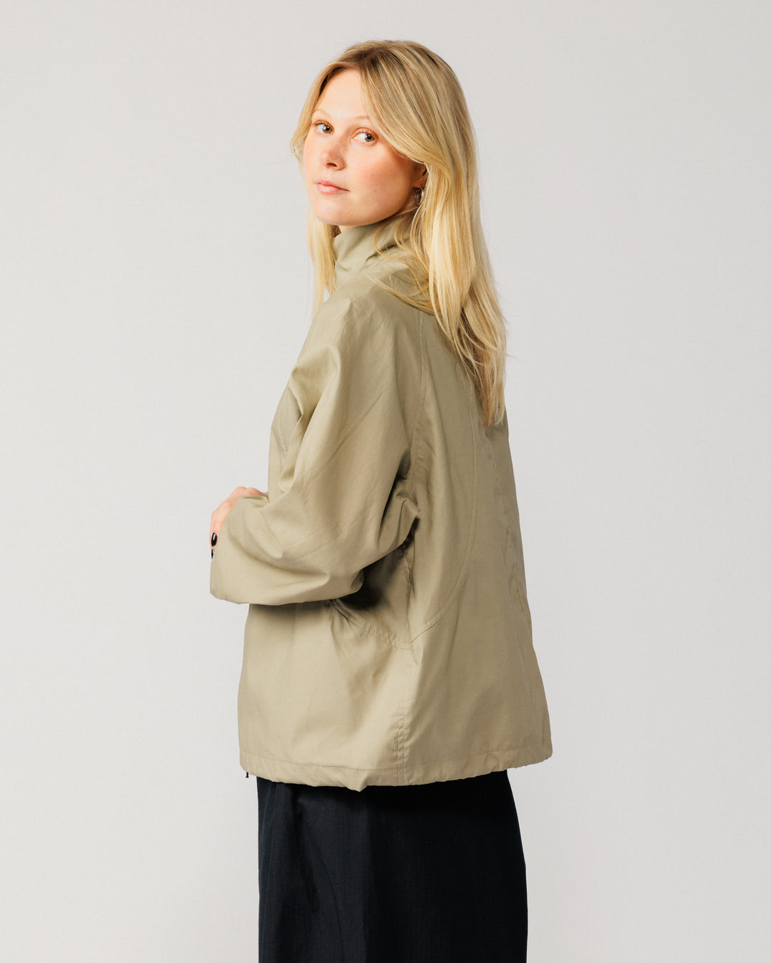 Phil Track Jacket - Stone