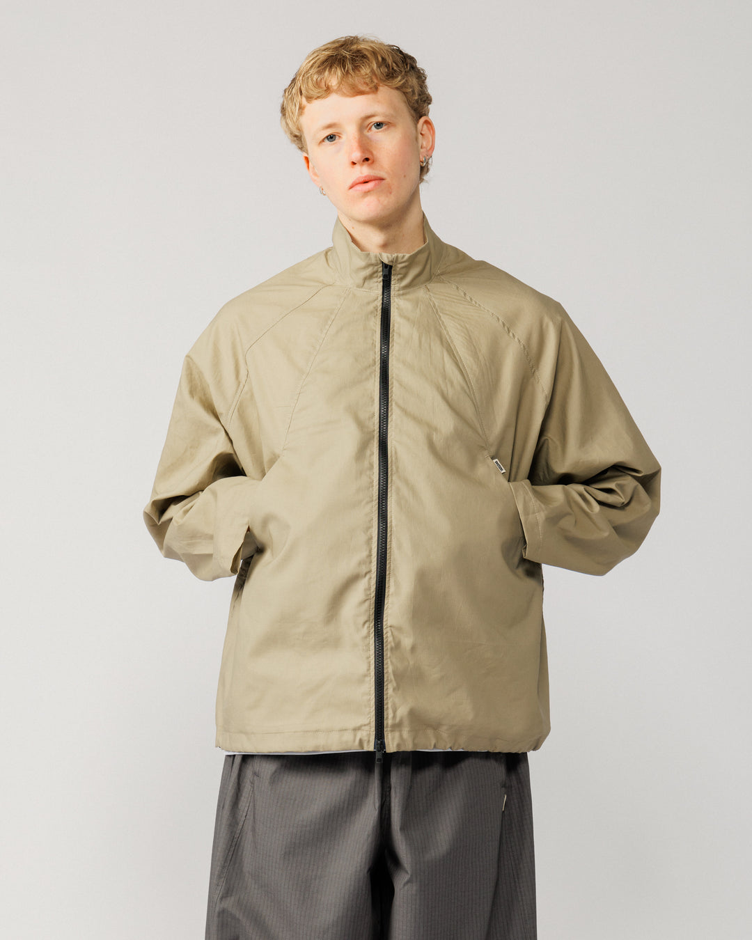 Phil Track Jacket - Stone