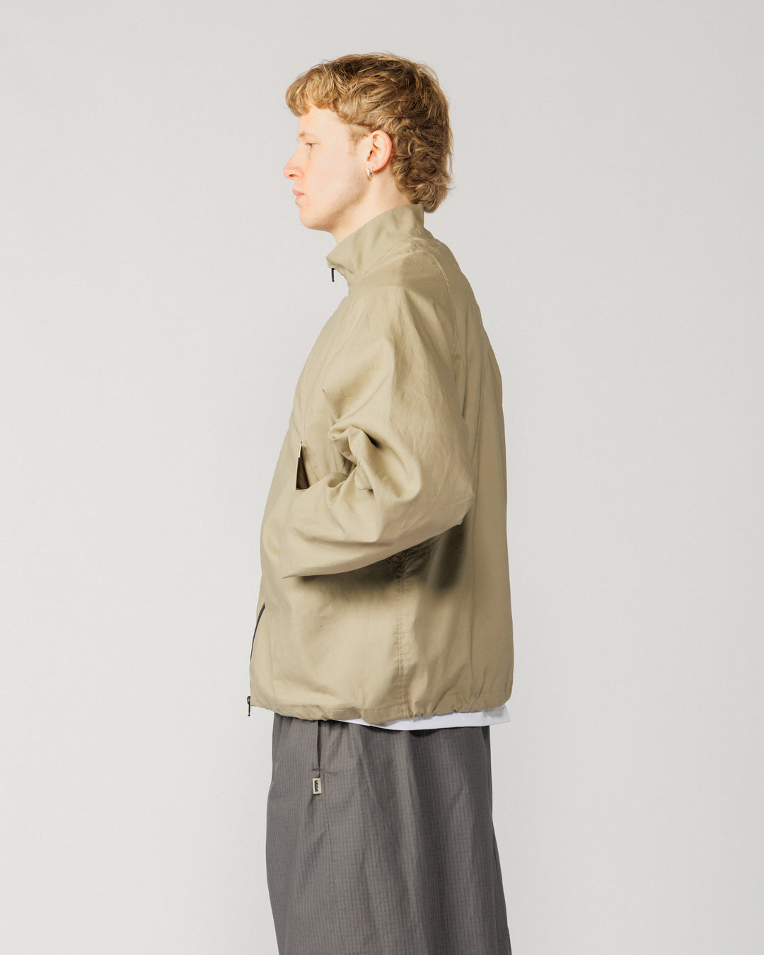 Phil Track Jacket - Stone