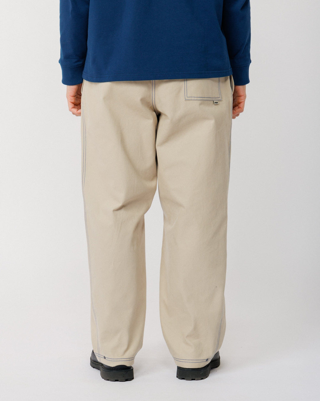 Zama Pant - Stone/Cobalt Contrast