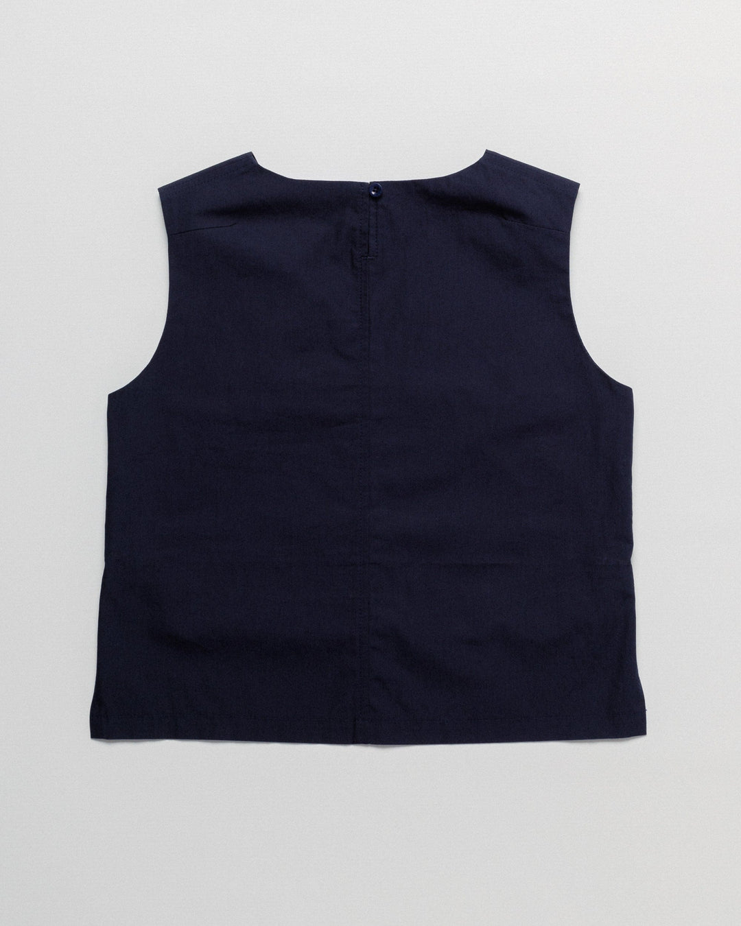 Aimee Poplin Top - Indigo Blue