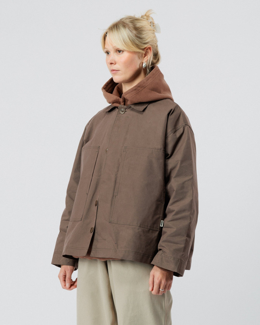 Nell Overshirt & Hood Set - Bracken Brown