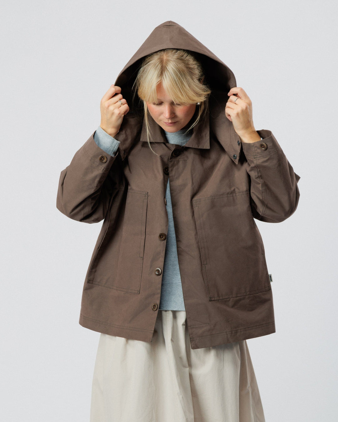 Detachable Hood - Bracken Brown