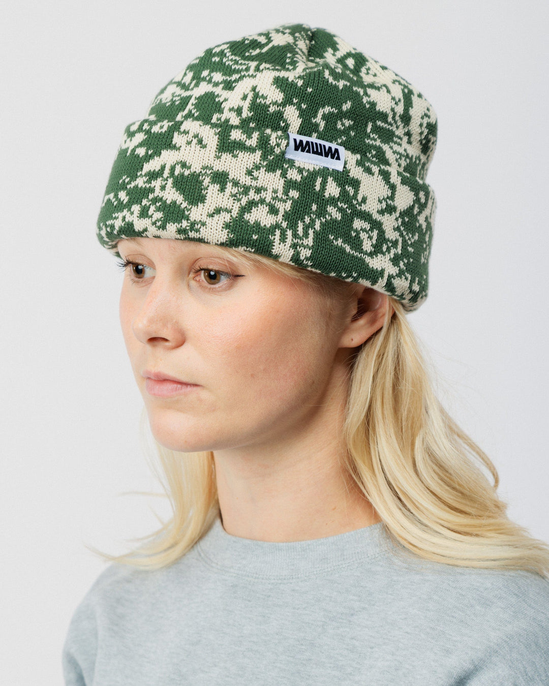 Barley Hat & Scarf Set - Khaki & Natural