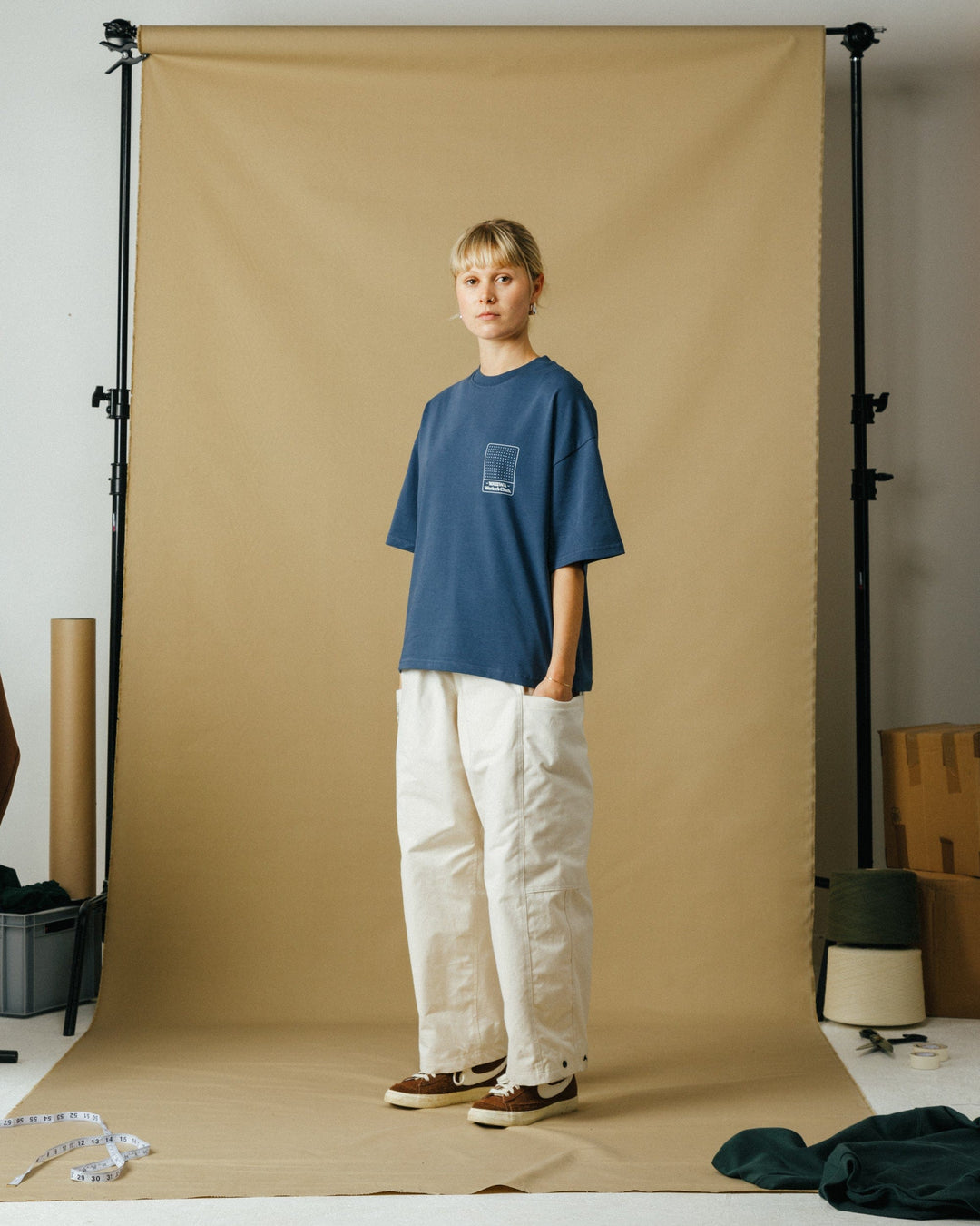 Worker's Box T-Shirt - Navy
