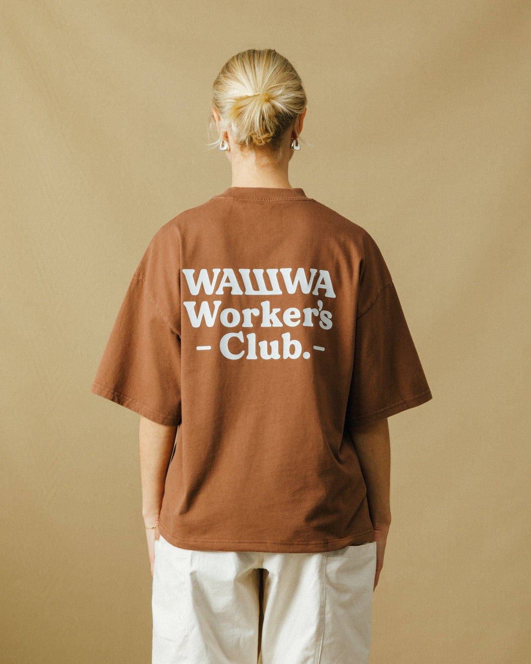 Worker's Box T-Shirt - Brown