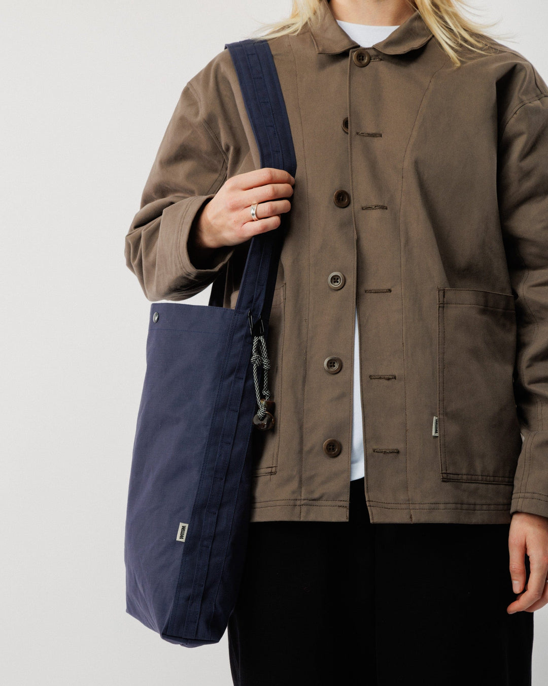 Water Resistant Bar Tack Tote - Petrol