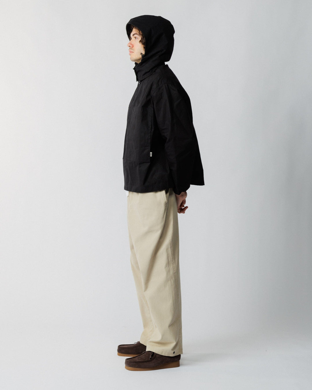 Nell Overshirt & Hood Set - Black