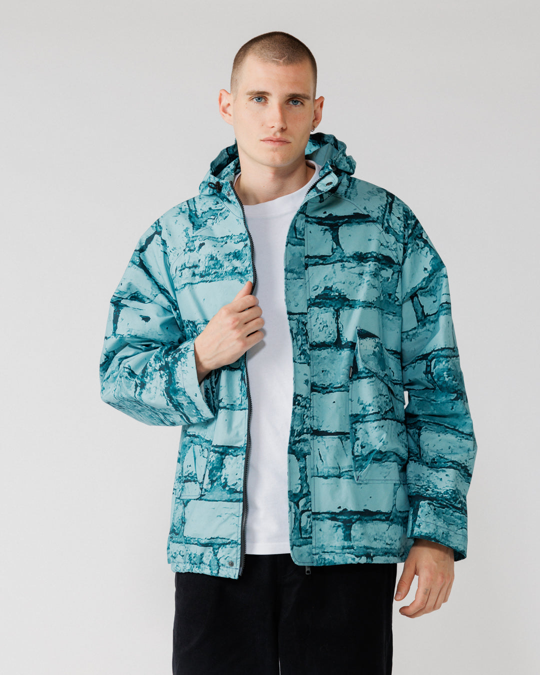 Roam Raglan Jacket - Blue Brick Camo
