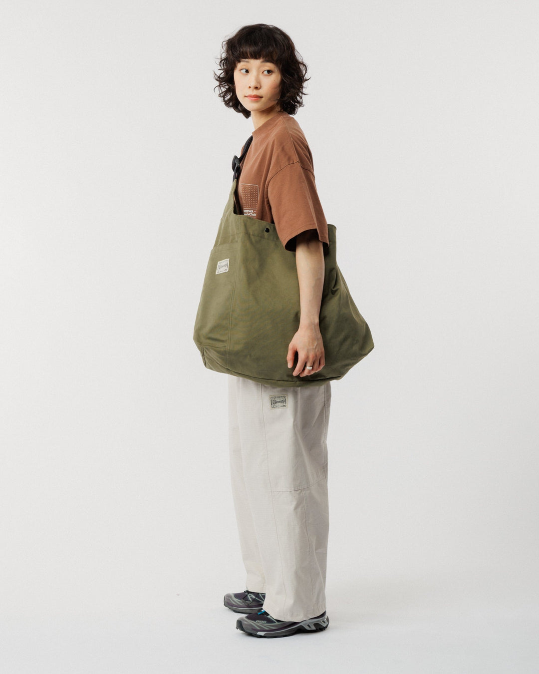 Studio Crossbody Tote - Khaki