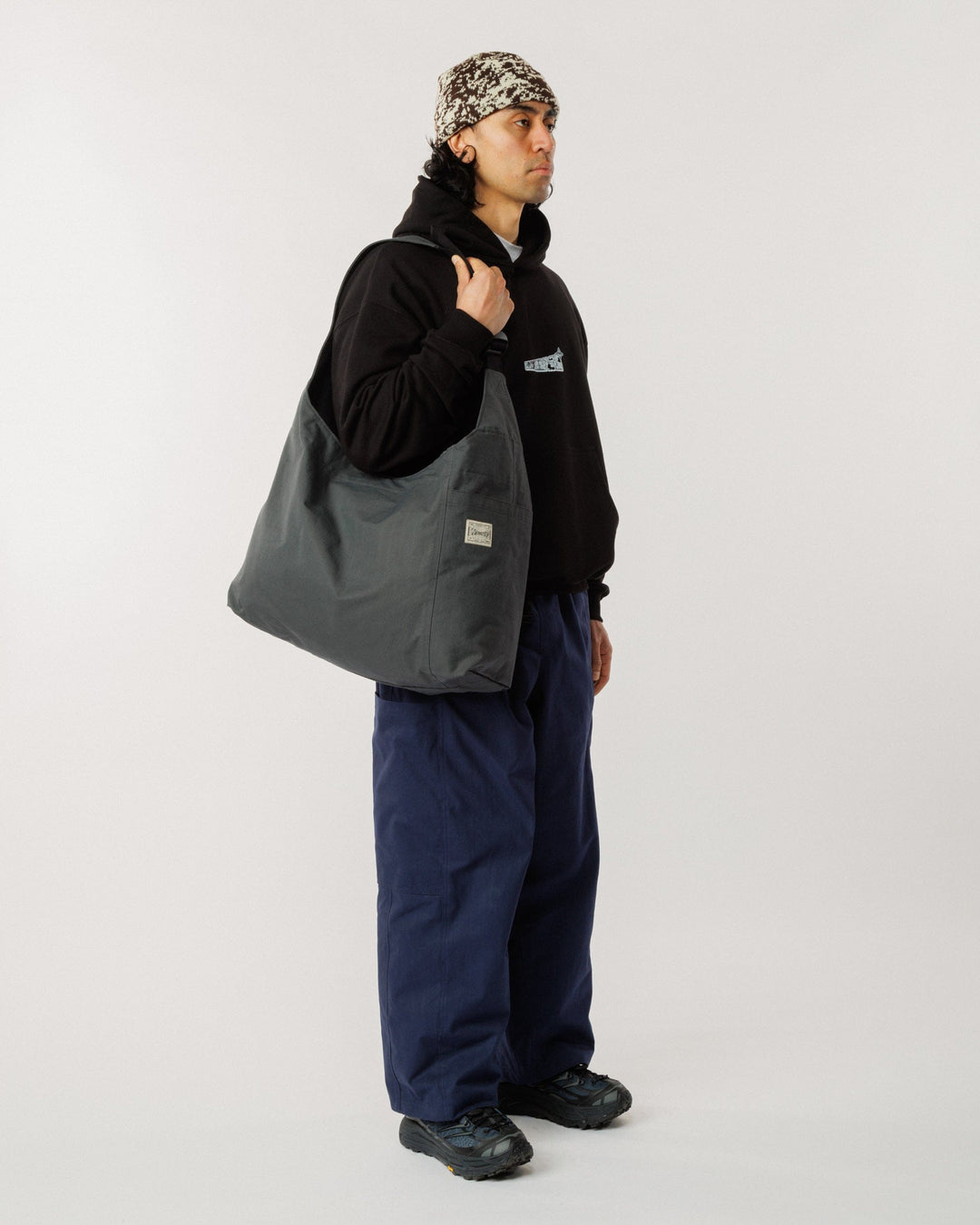 Water Resistant Studio Ripstop Crossbody Tote - Charcoal