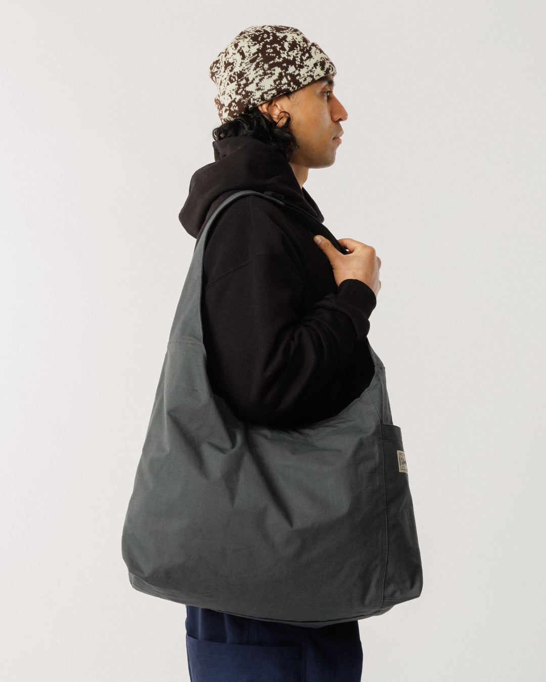 Water Resistant Studio Ripstop Crossbody Tote - Charcoal