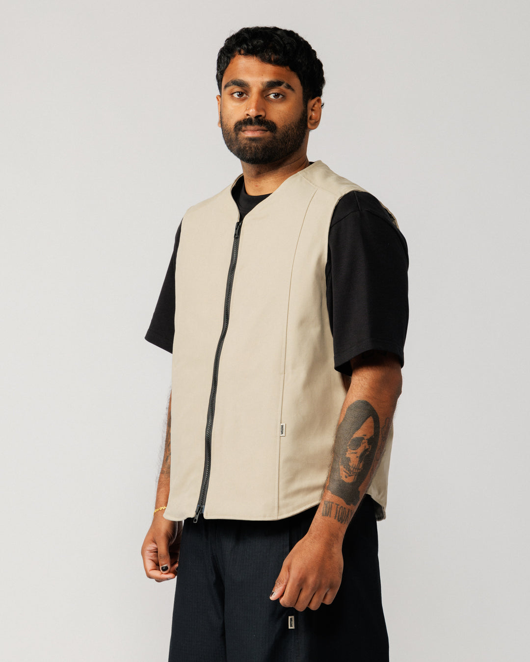 Multi-Pocket Mill Vest - Stone