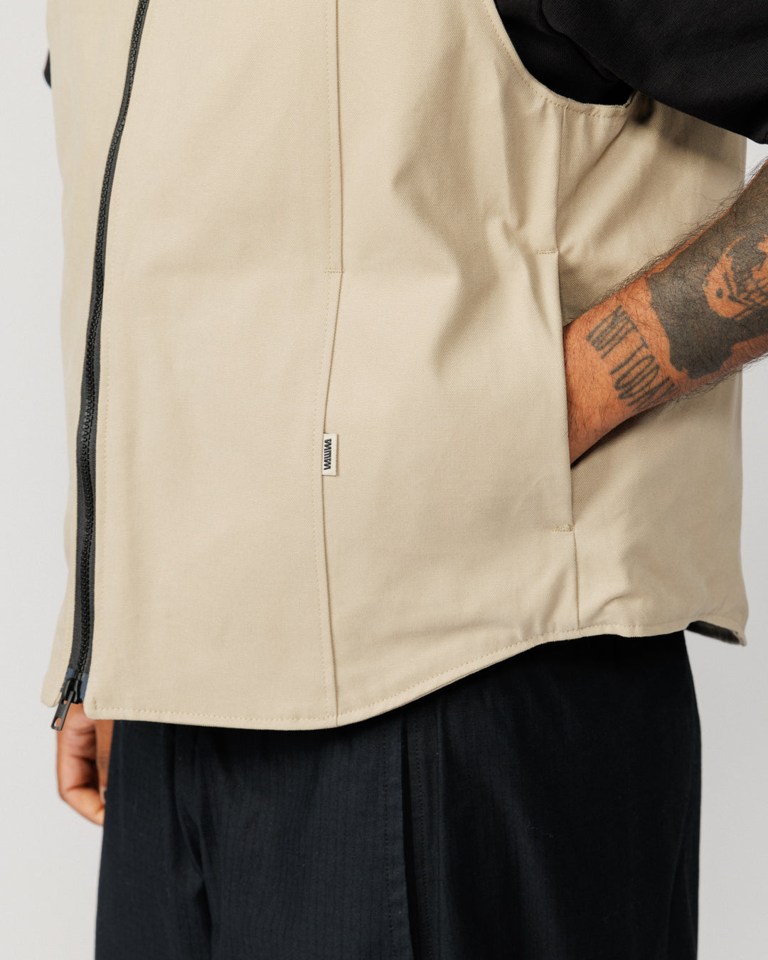 Multi-Pocket Mill Vest - Stone