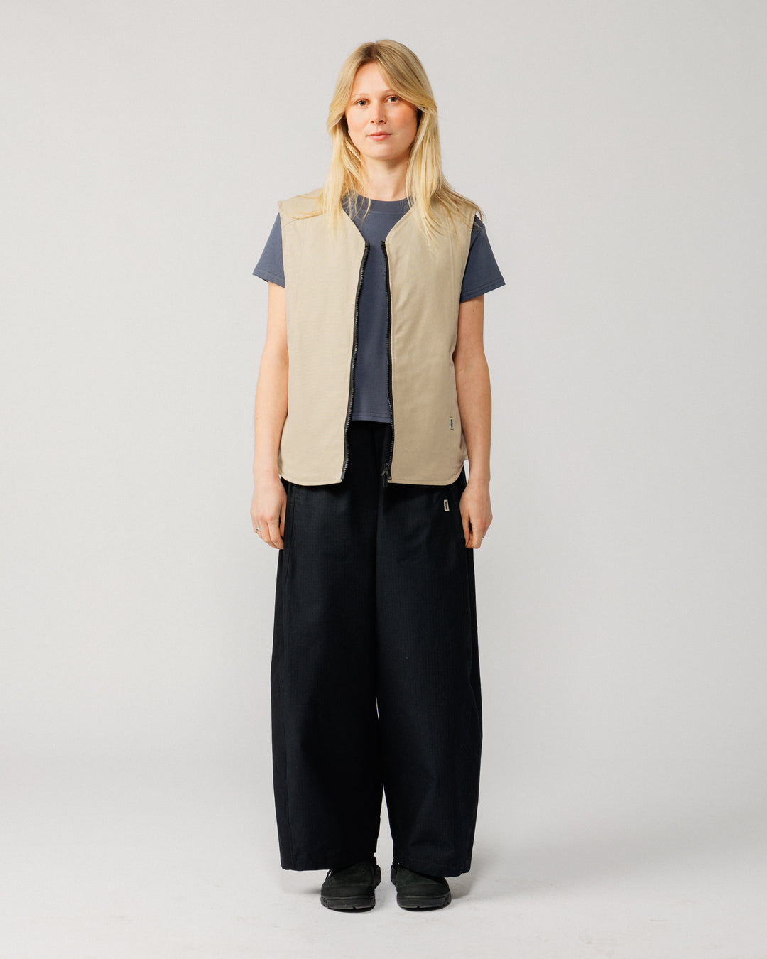 Multi-Pocket Mill Vest - Stone