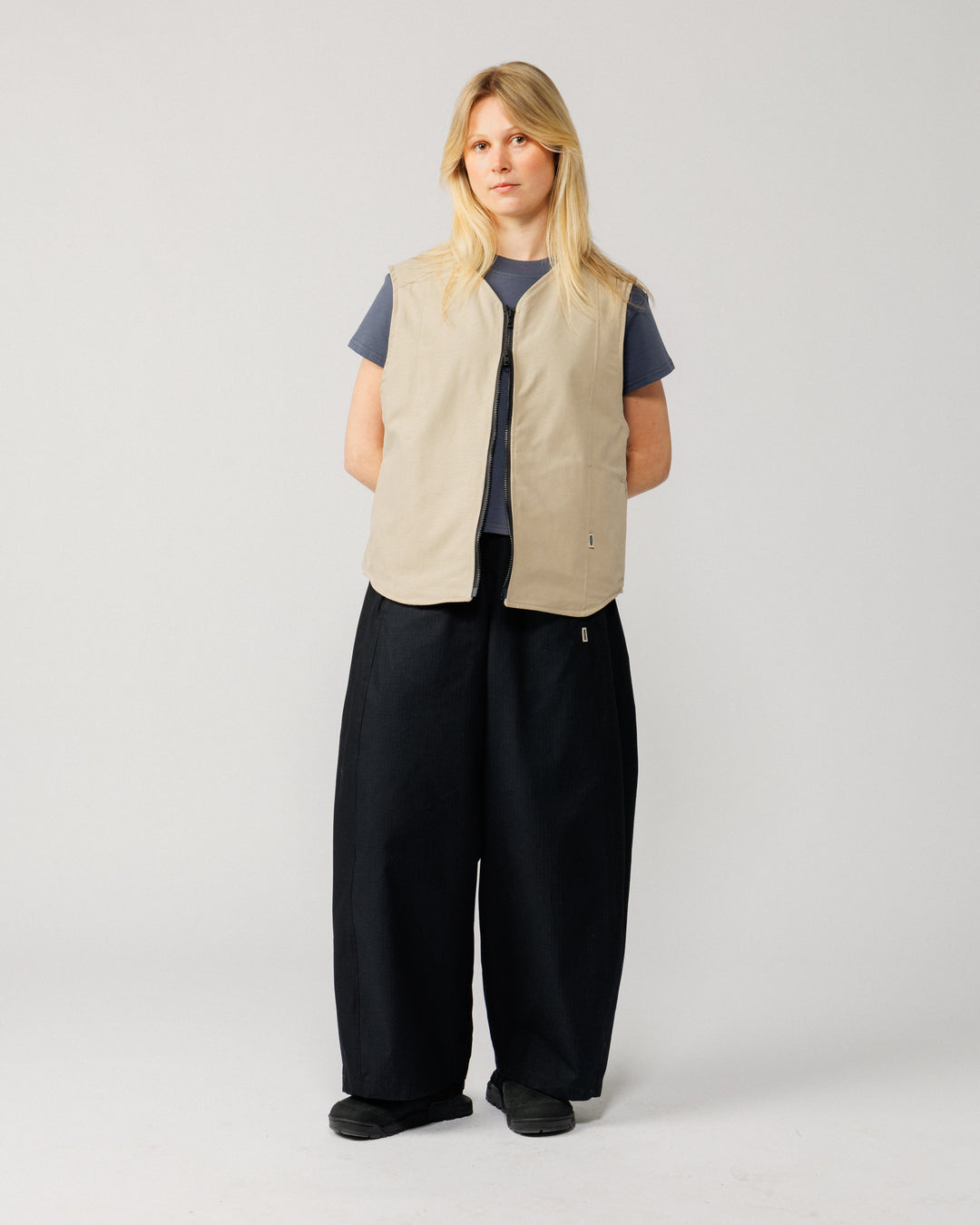 Multi-Pocket Mill Vest - Stone