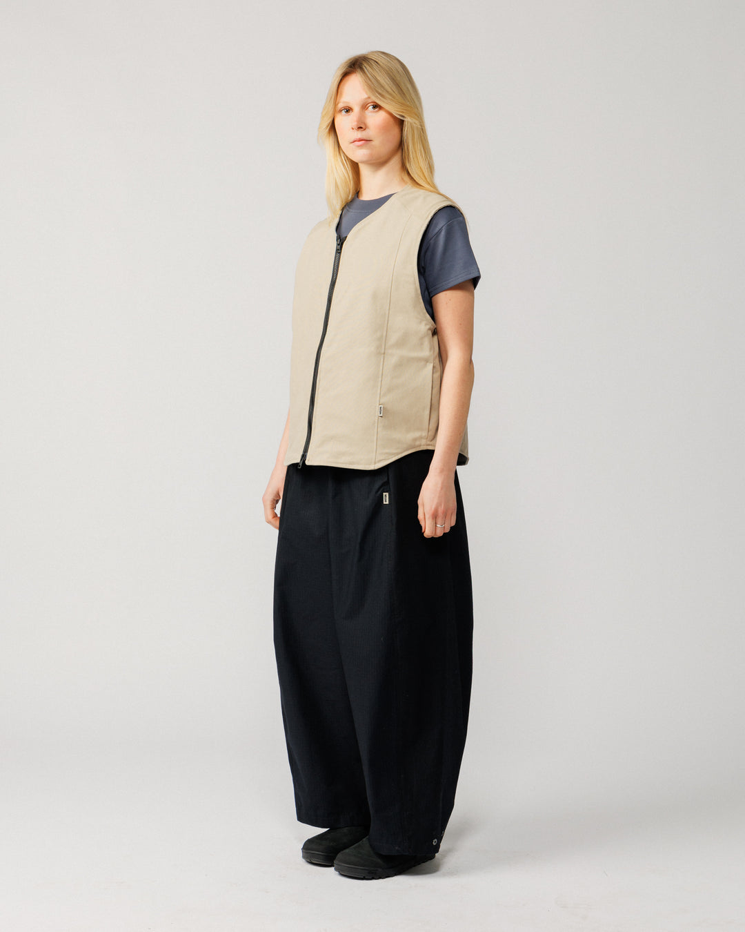 Multi-Pocket Mill Vest - Stone