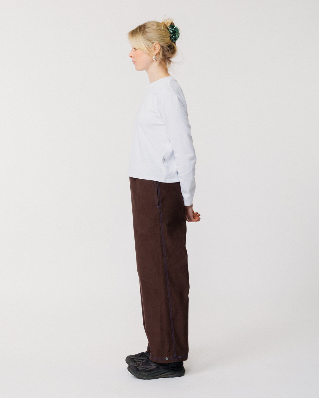 Zama Pant - Brown/Cobalt Contrast