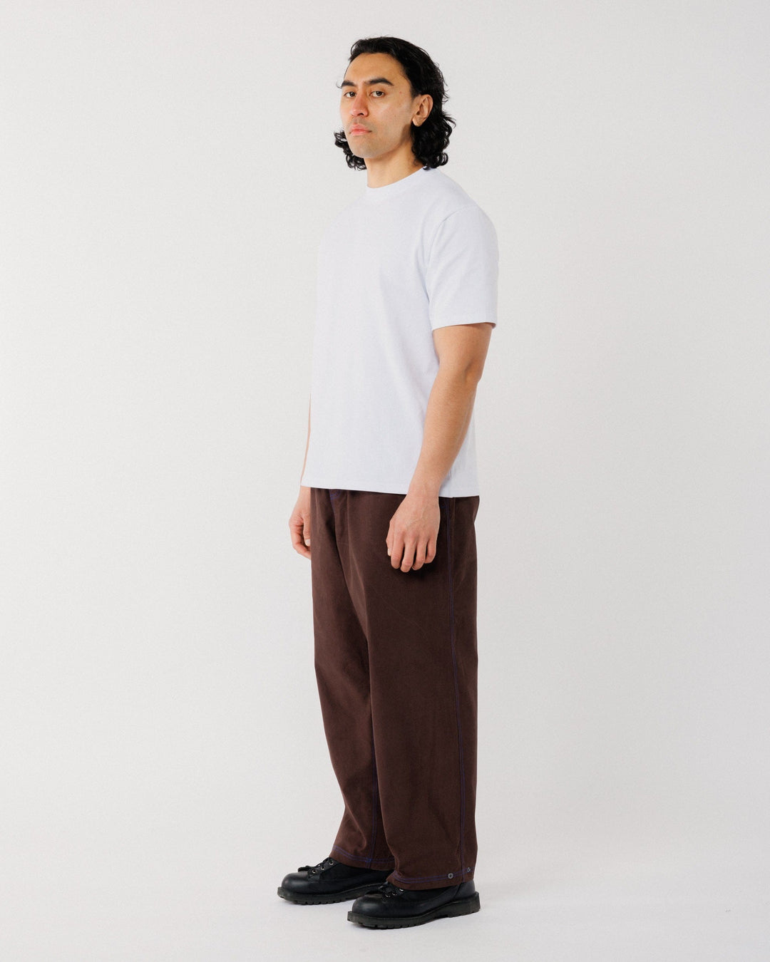 Zama Pant - Brown/Cobalt Contrast