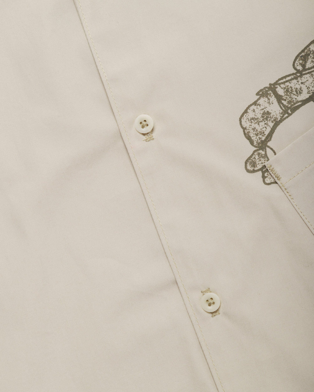 Psy-Damage Ezra Shirt - Stone