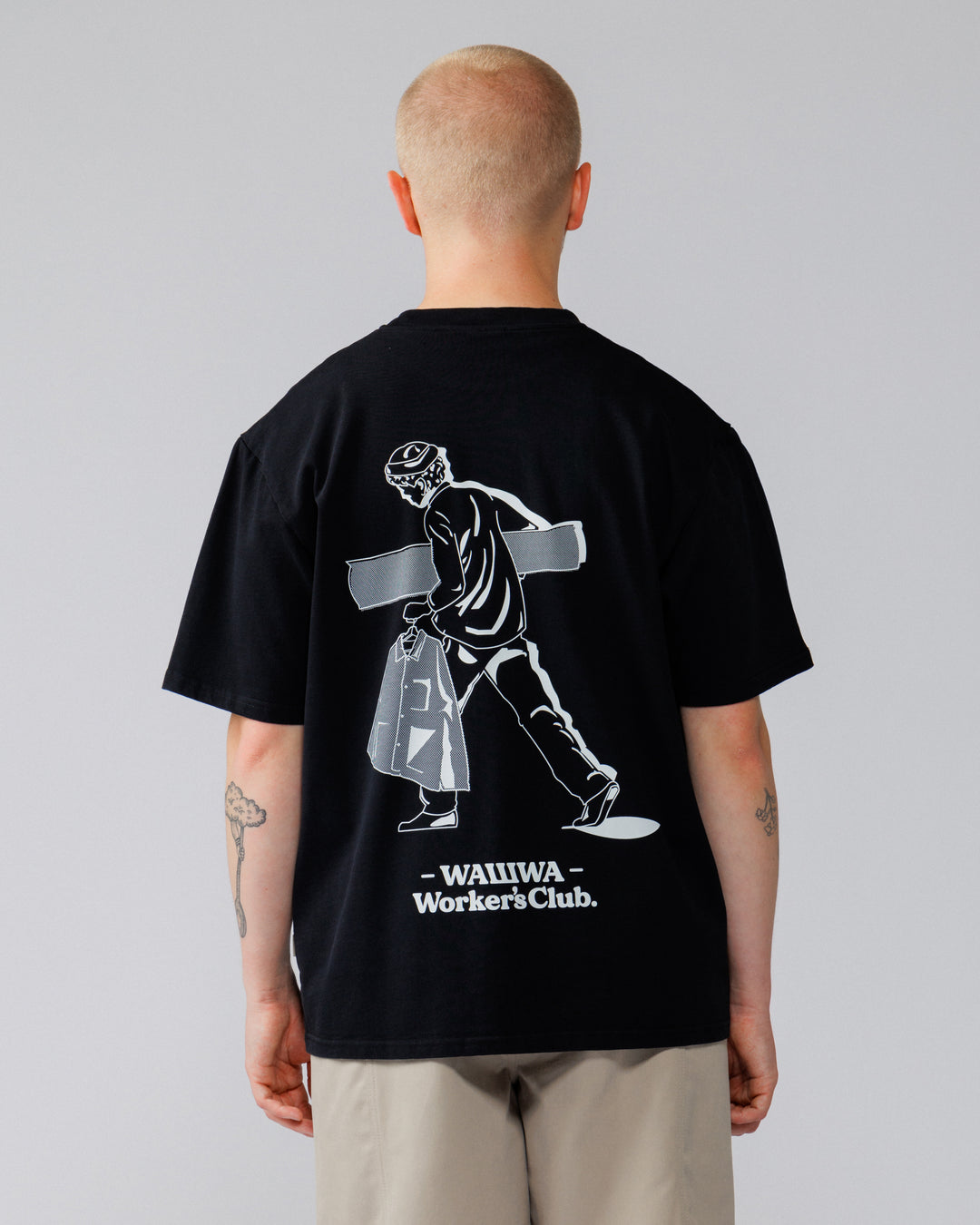 Workers Logo Stride T-Shirt - Black