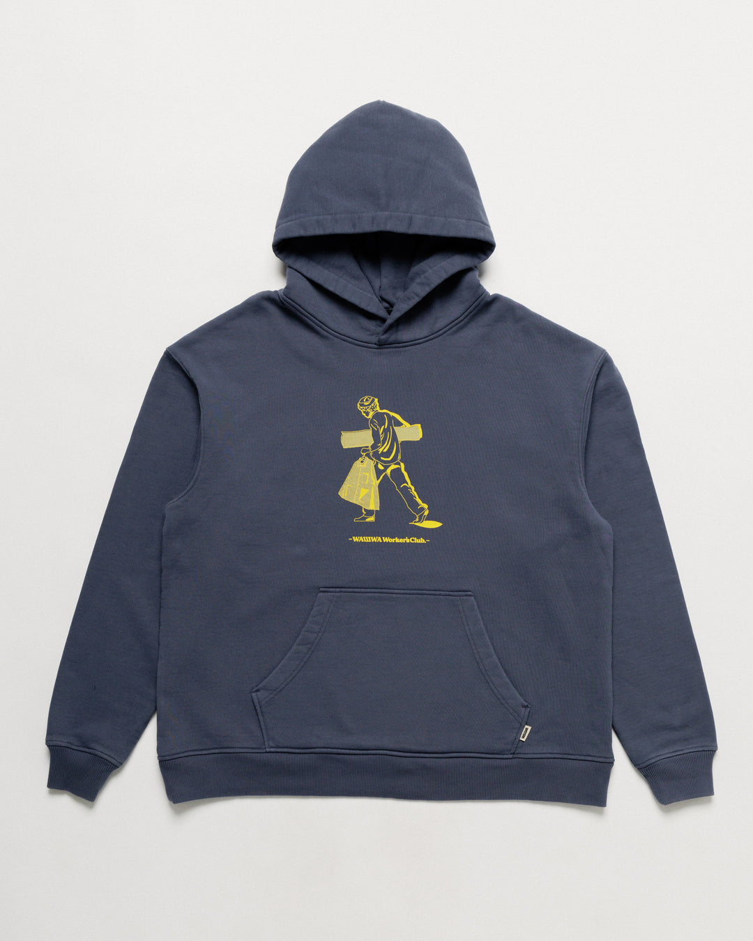 Studio Graphic Hoody  - Washed Blue