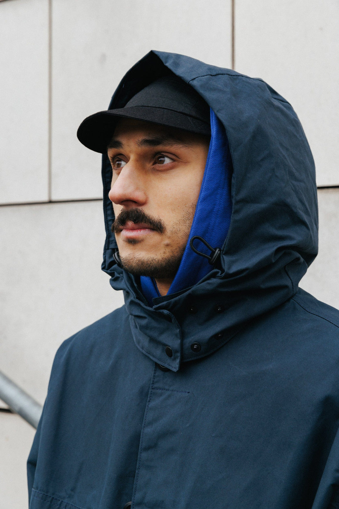 Nell Overshirt & Hood Set - Indigo Blue