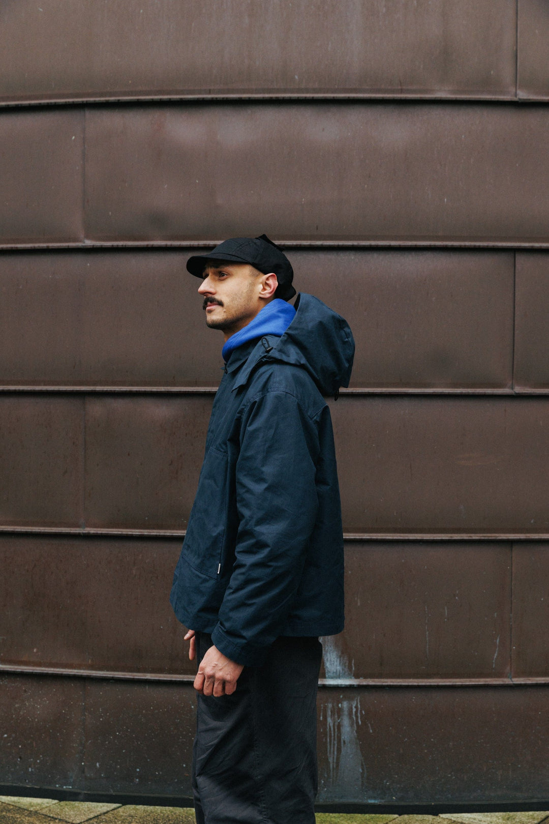 Nell Overshirt & Hood Set - Indigo Blue