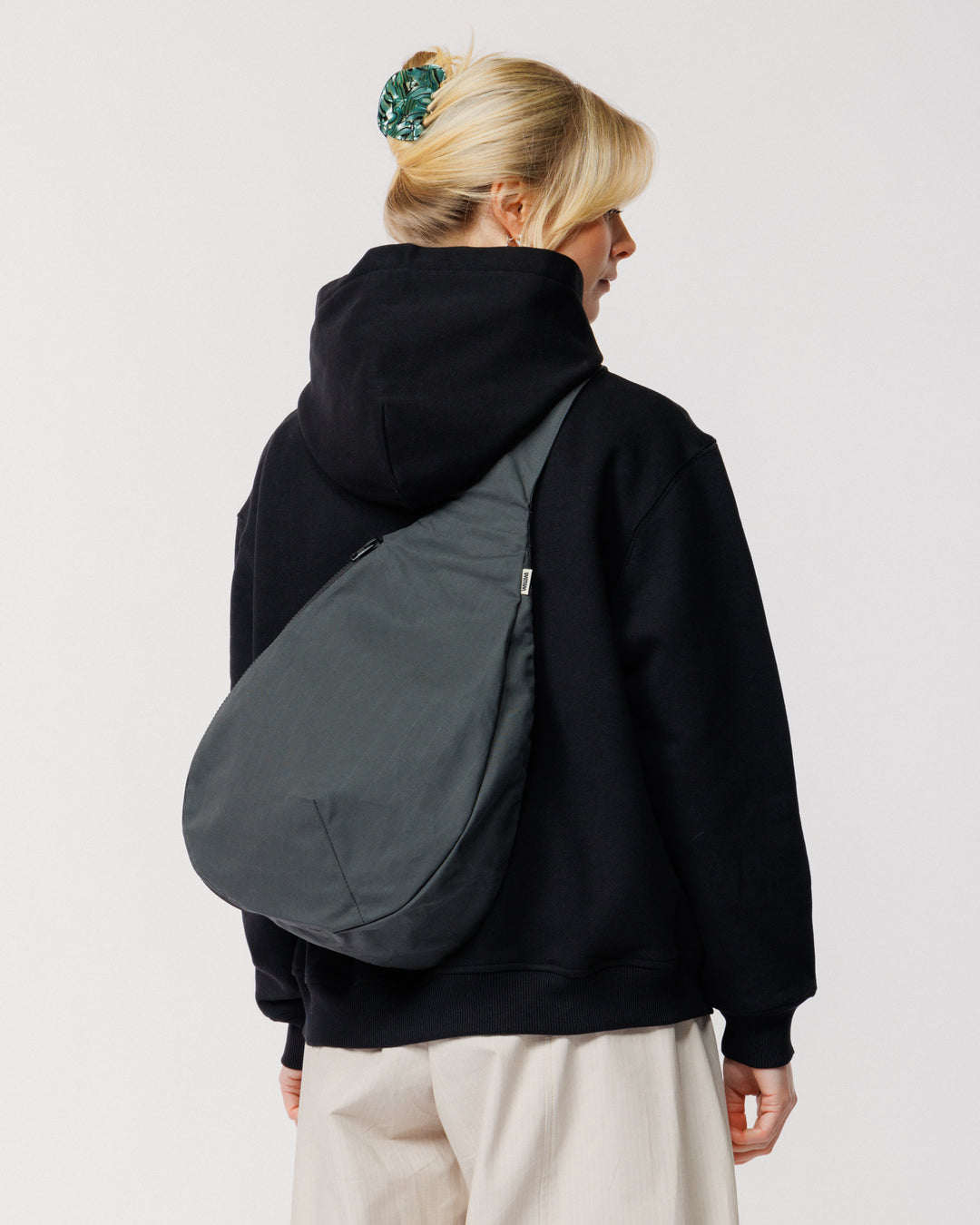 Crescent Crossbody Sling Bag - Charcoal