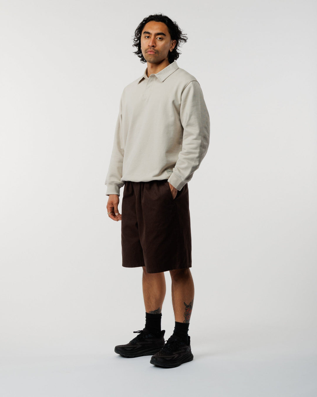 Ellis Rugby Sweatshirt - Stone